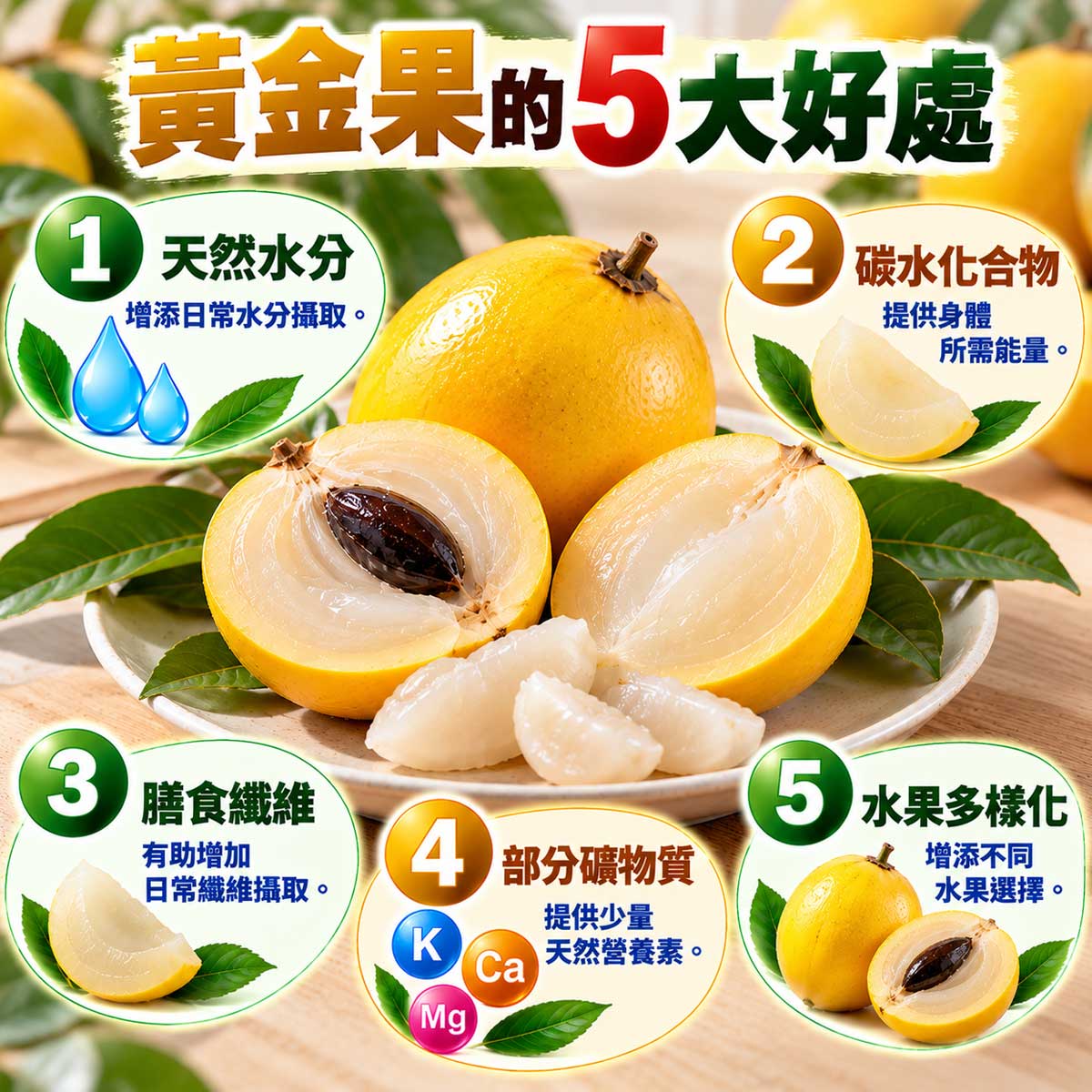 黃金果的好處與壞處