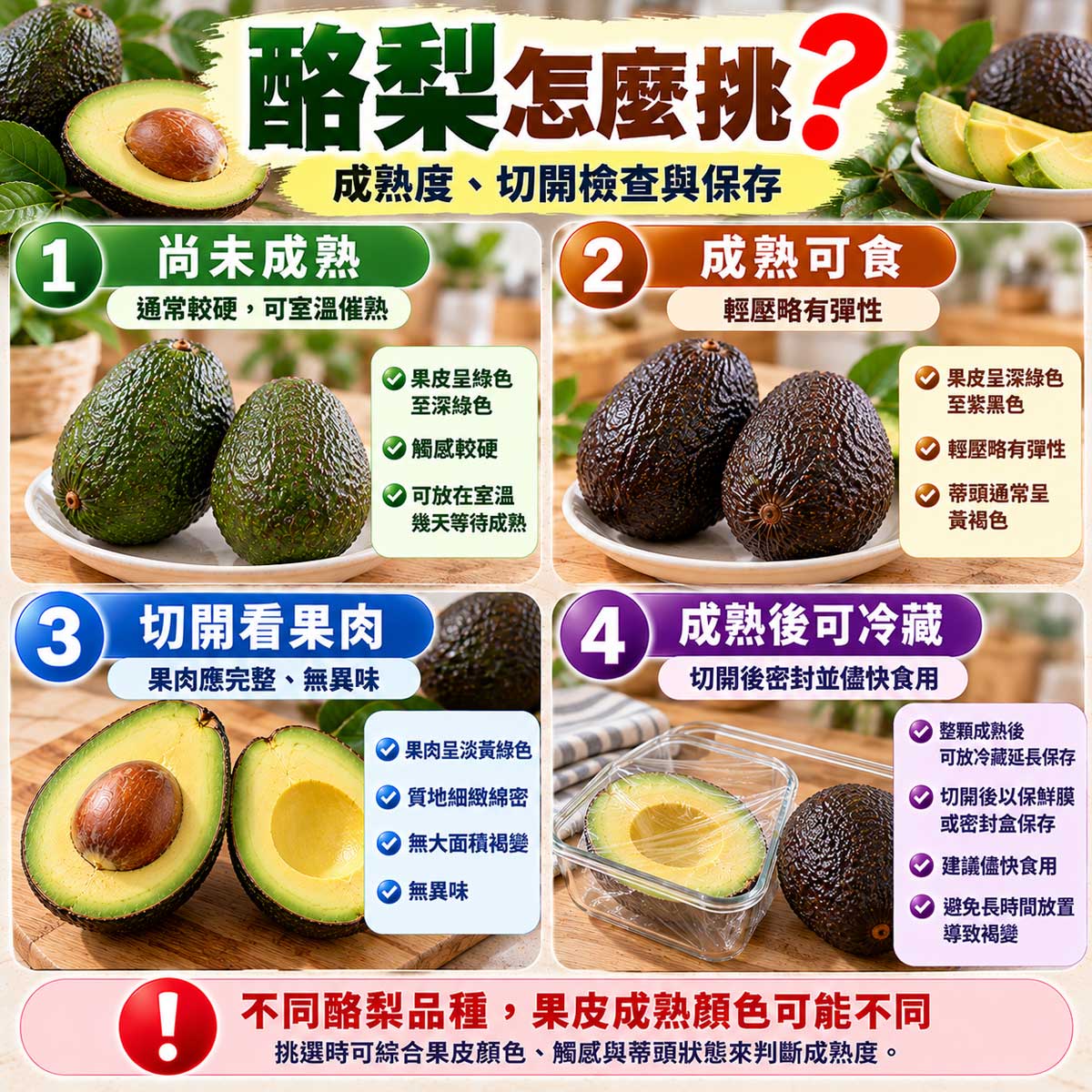 酪梨怎麼挑？哈斯酪梨成熟度判斷、果肉檢查與冷藏保存教學