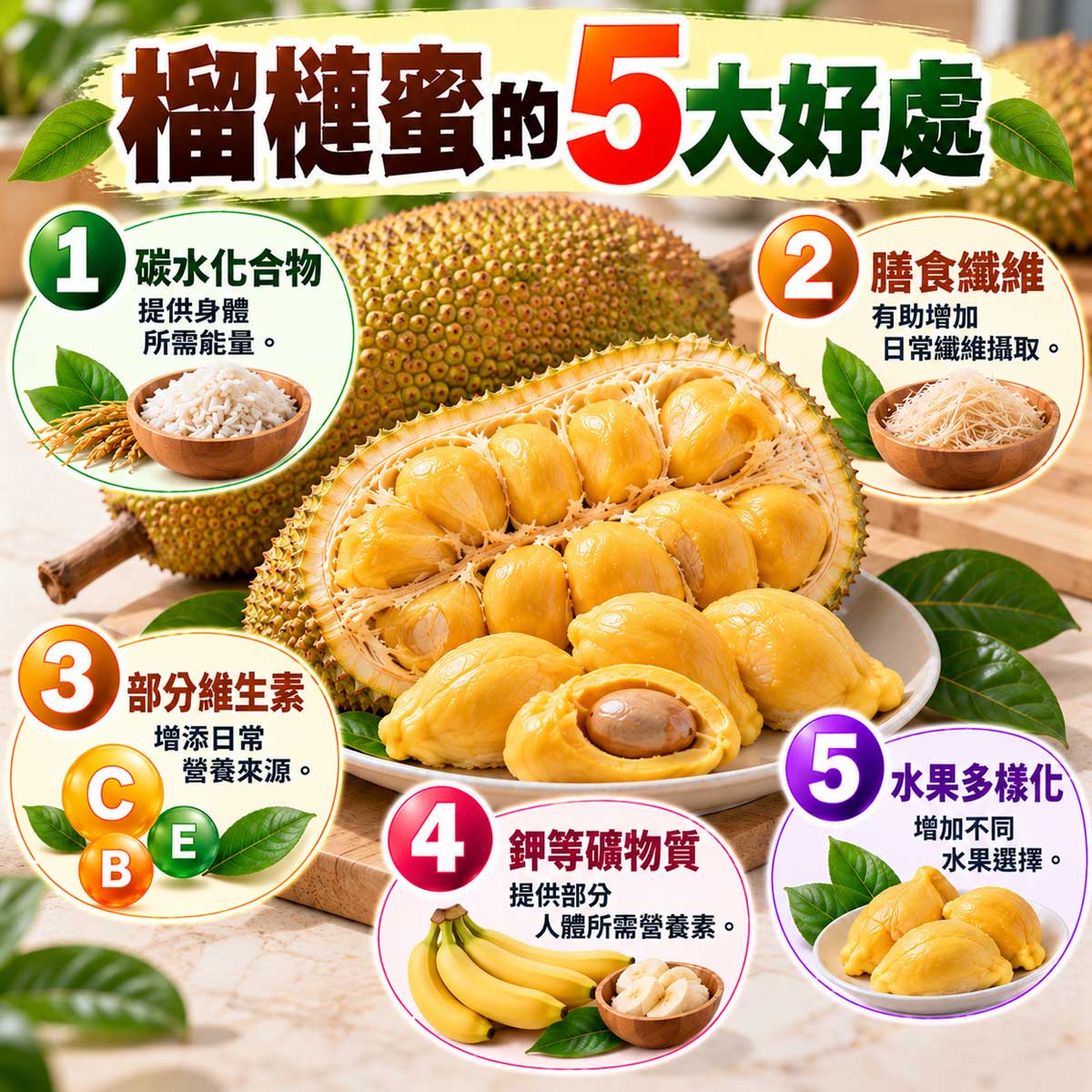 榴槤蜜的好處與壞處