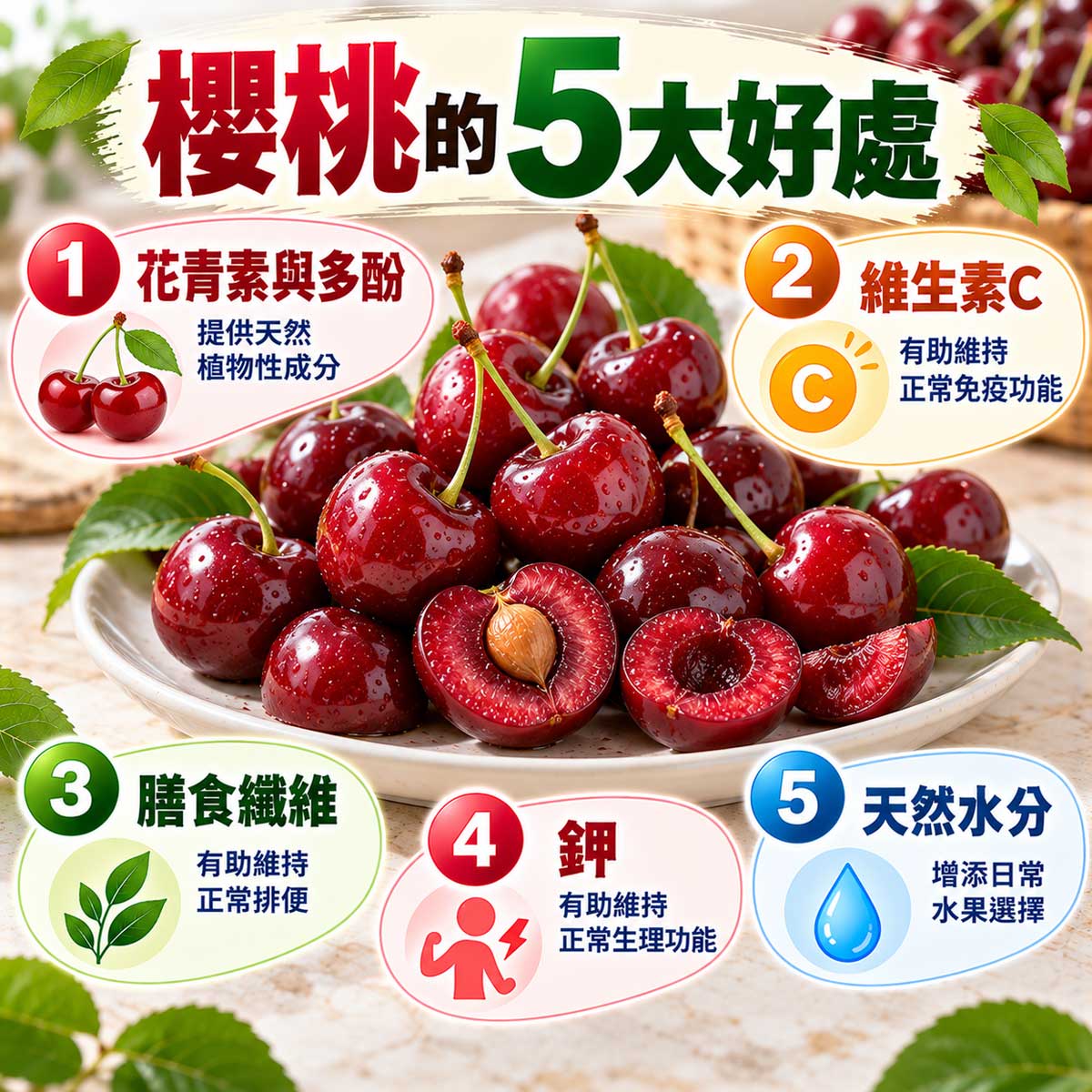 櫻桃的好處與壞處