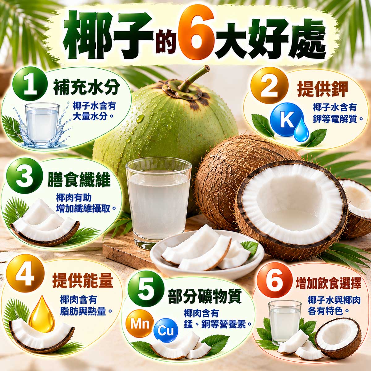 椰子的好處與壞處