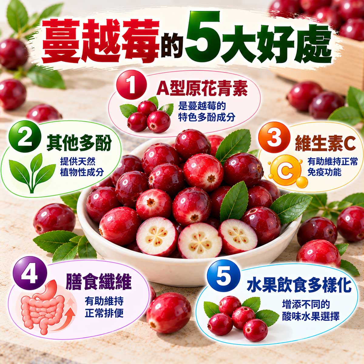 蔓越莓的好處與壞處