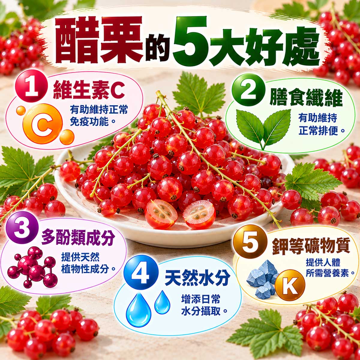 醋栗的好處與壞處