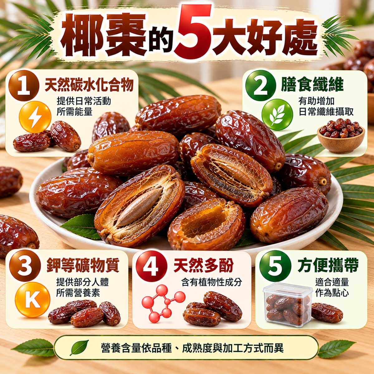 椰棗的好處與壞處