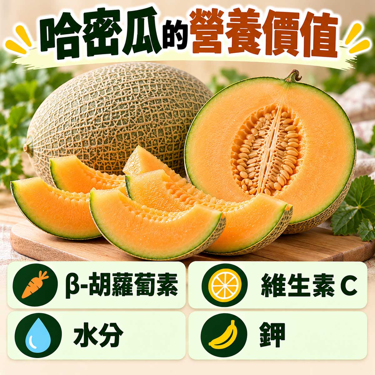 哈密瓜的好處與壞處