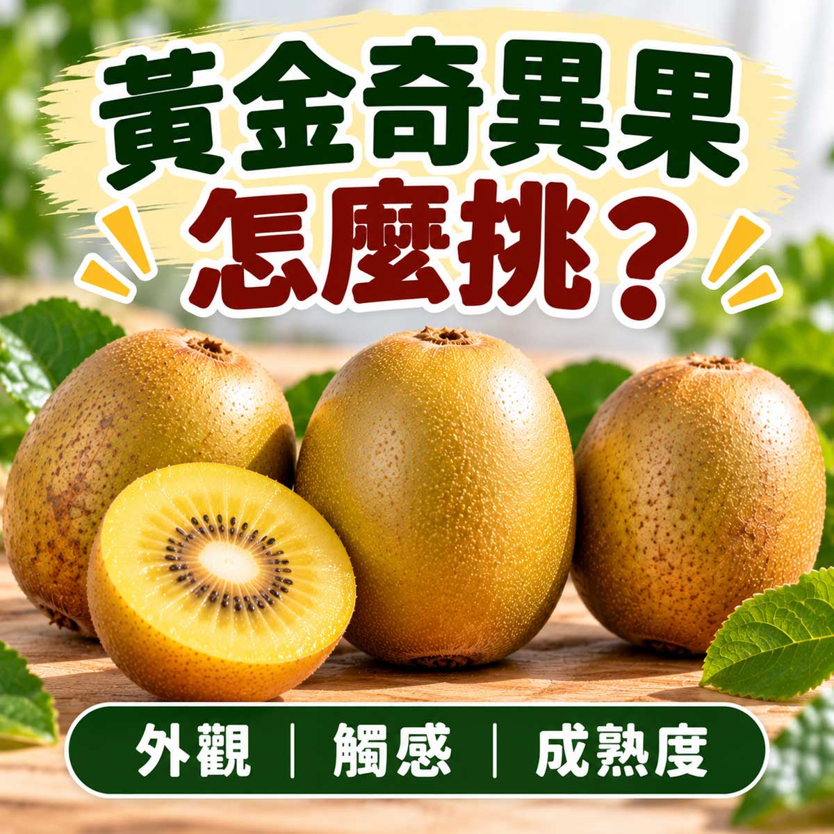 黃金奇異果怎麼挑代表圖