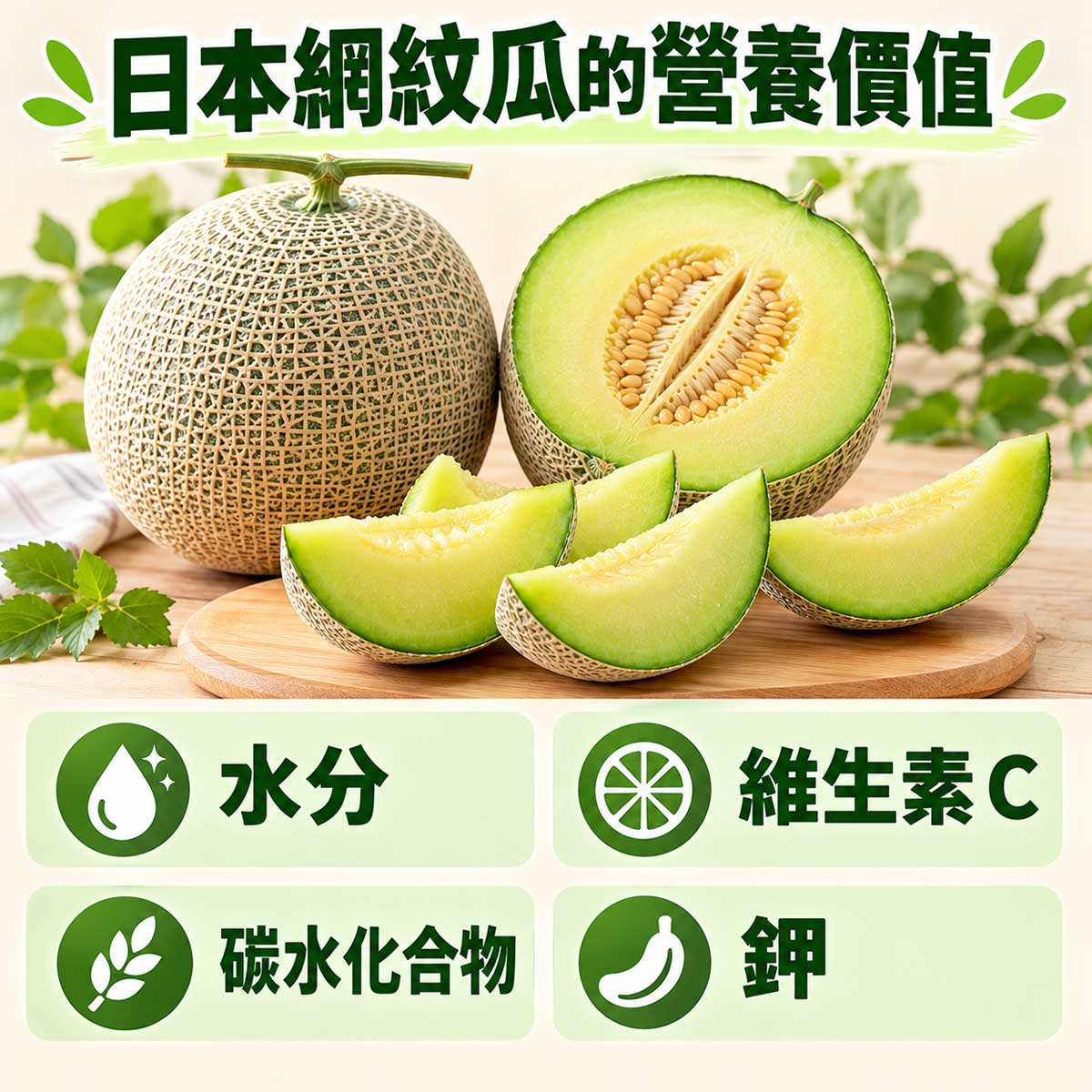 日本網紋瓜的好處與壞處