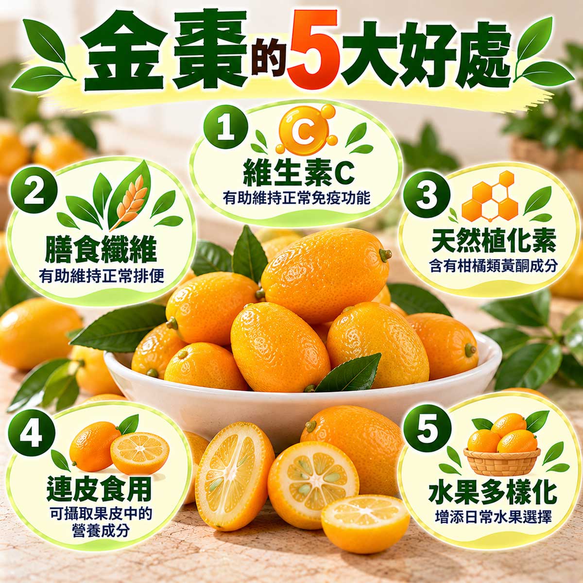 金棗的好處與壞處
