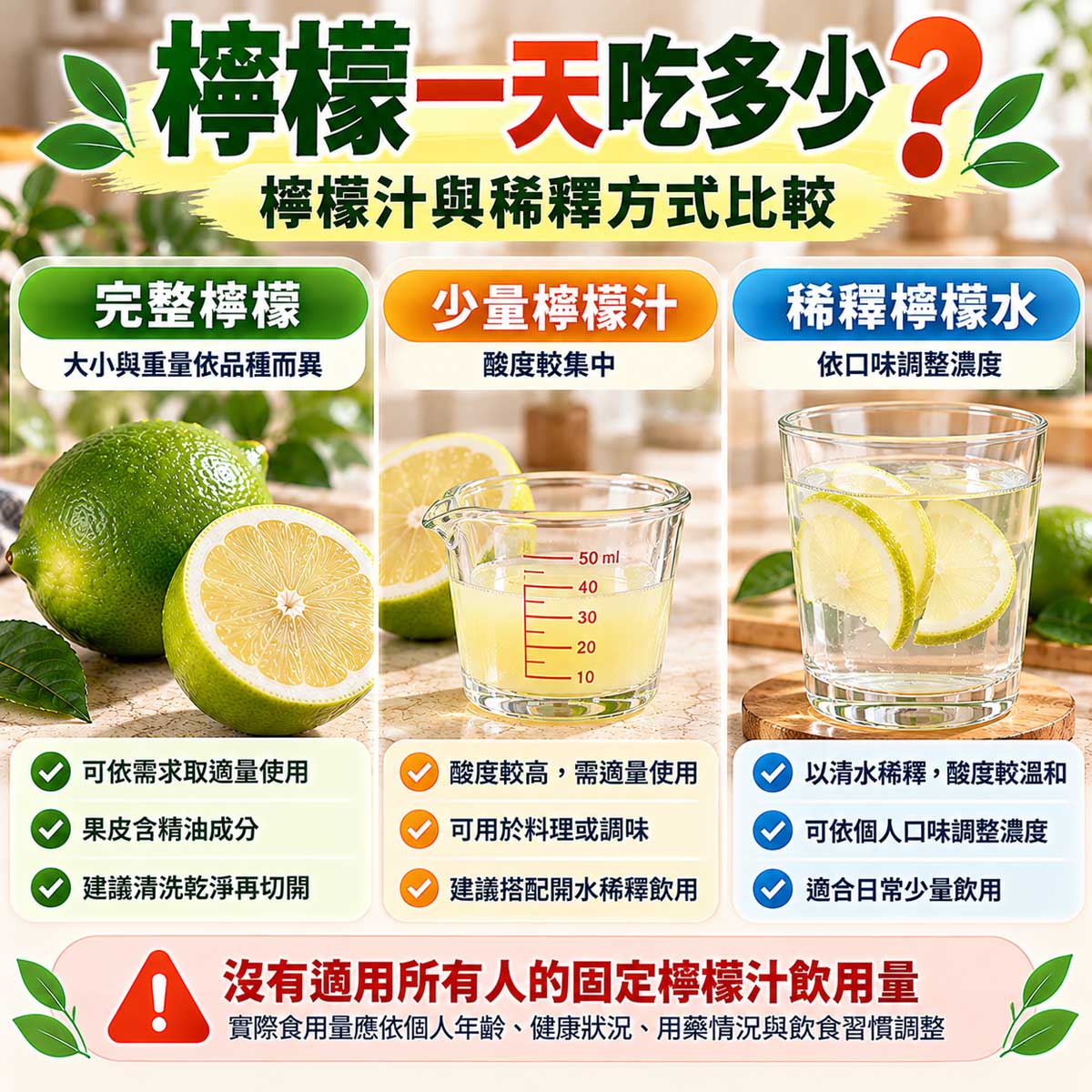 檸檬一天吃多少？完整檸檬、少量檸檬汁與稀釋檸檬水比較｜北投之家水果買賣平台