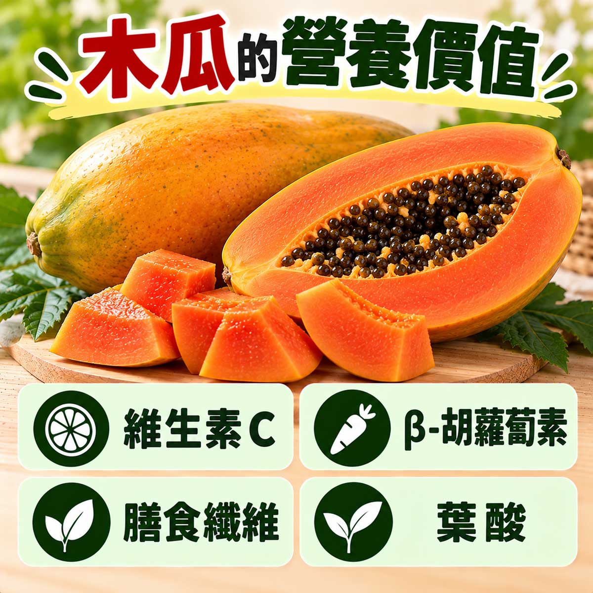 木瓜的好處與壞處