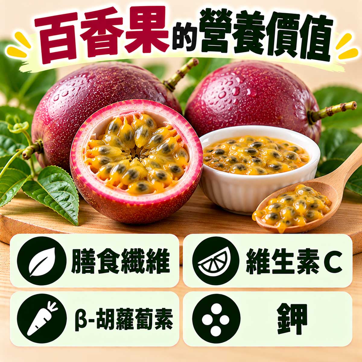 百香果的好處與壞處