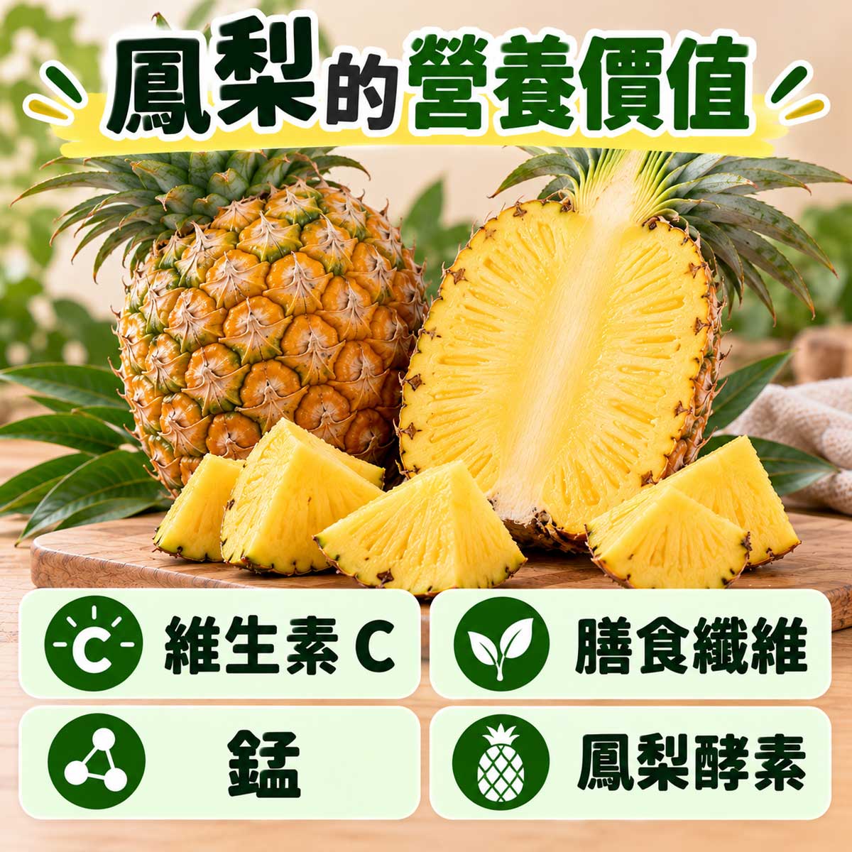 鳳梨的好處與壞處