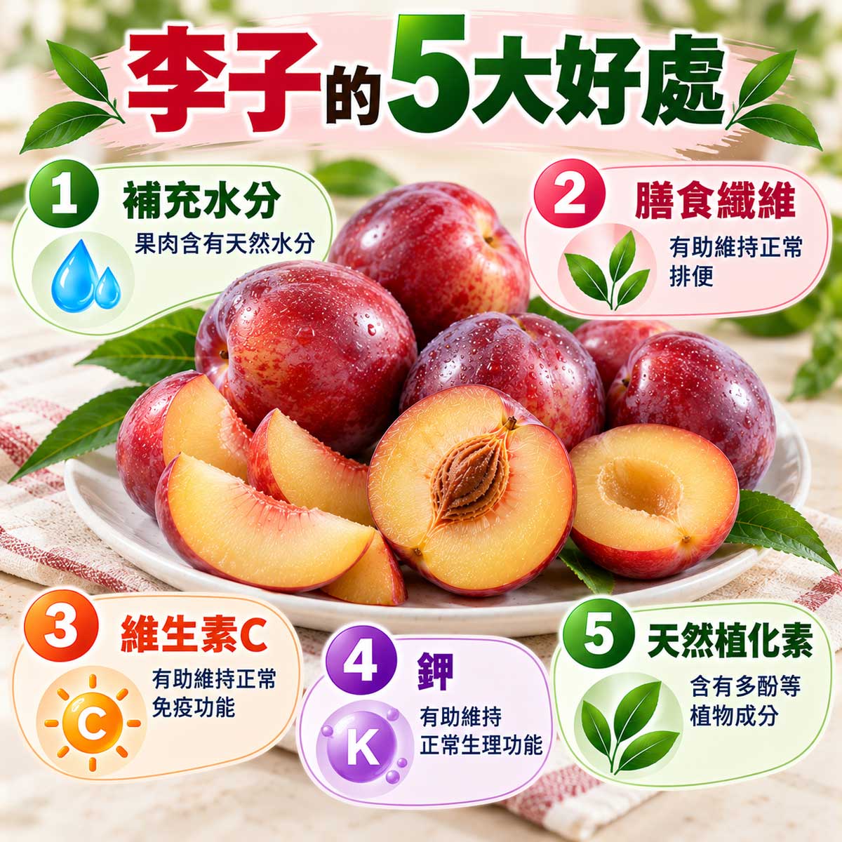 李子的好處與壞處