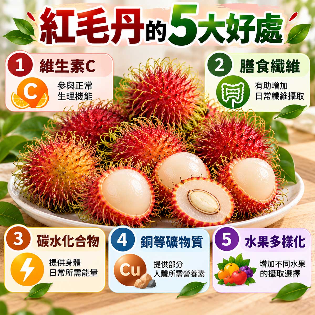 紅毛丹的好處與壞處