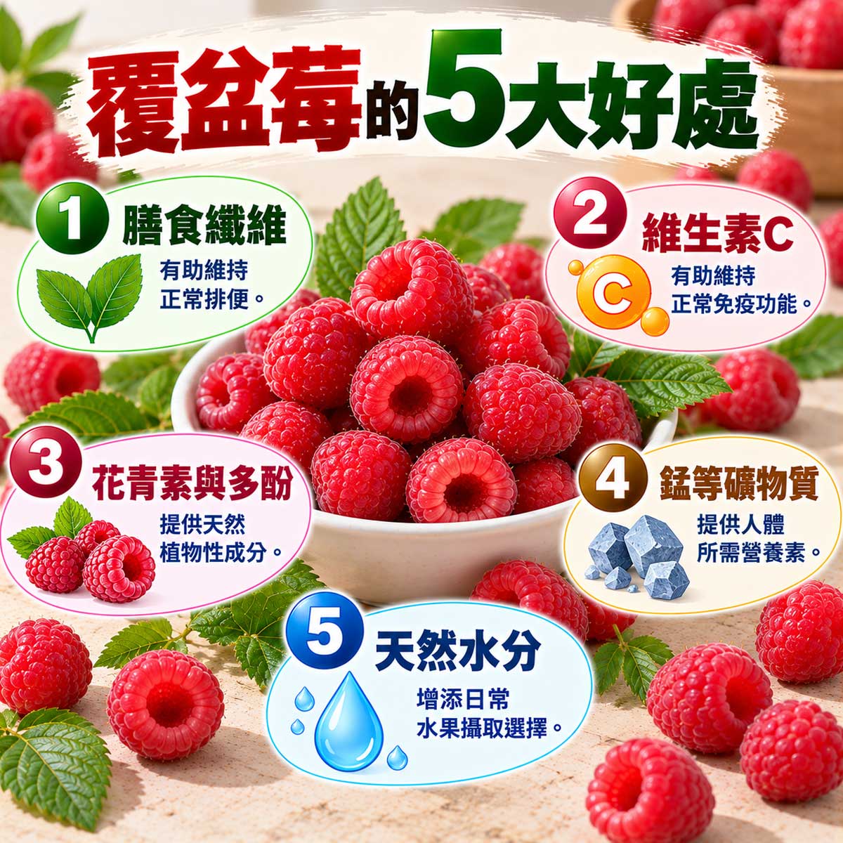 覆盆莓的好處與壞處