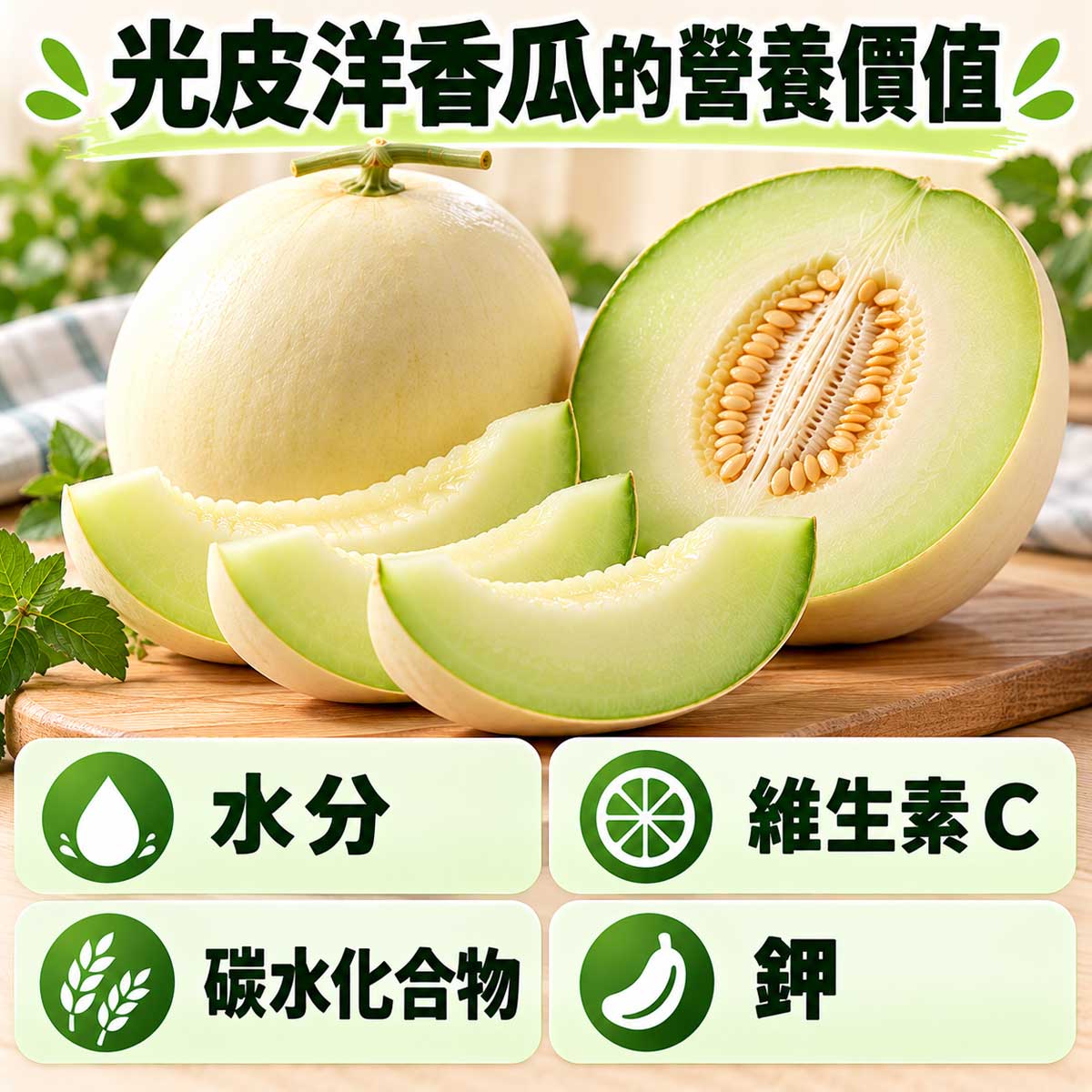 光皮洋香瓜的好處與壞處