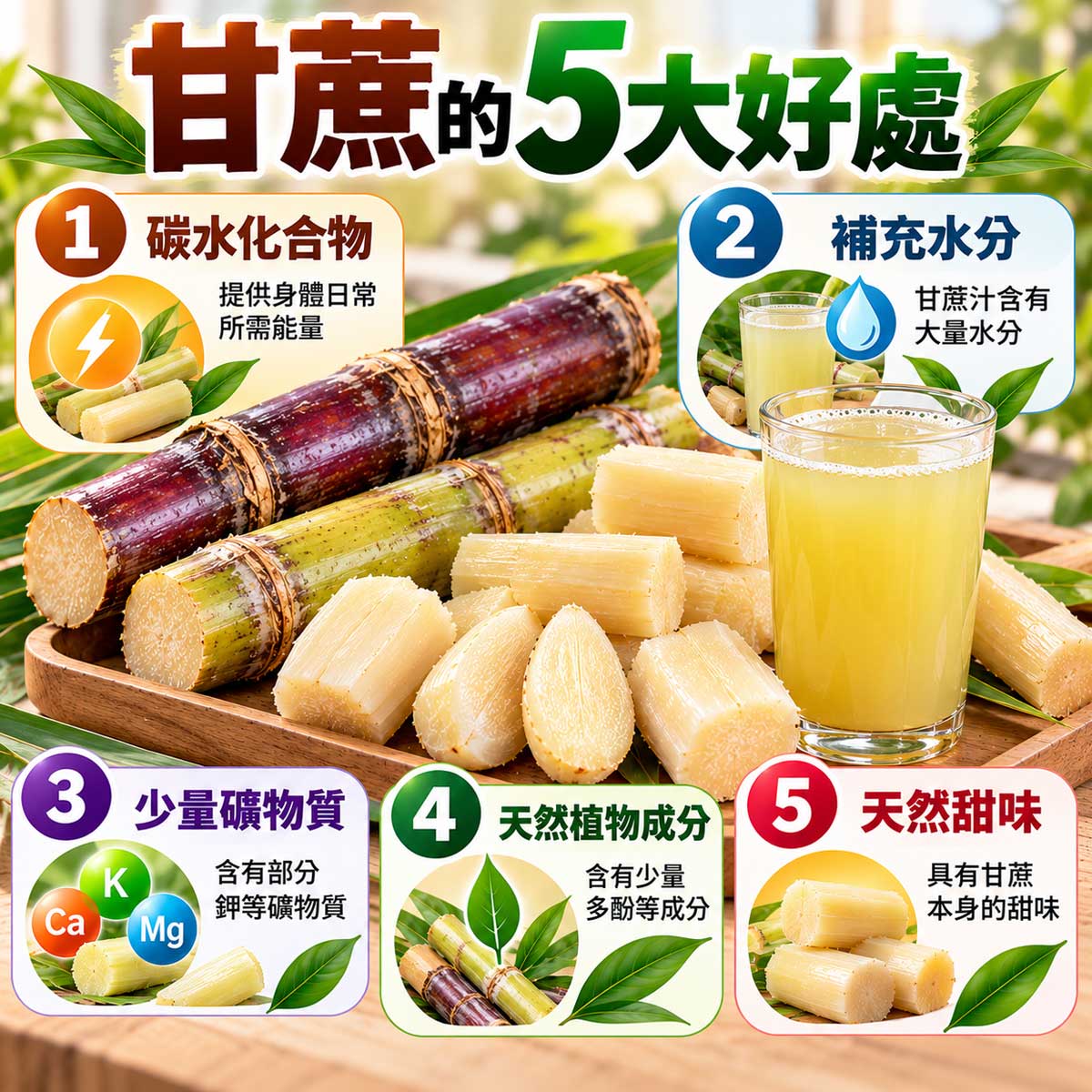 甘蔗的好處與壞處